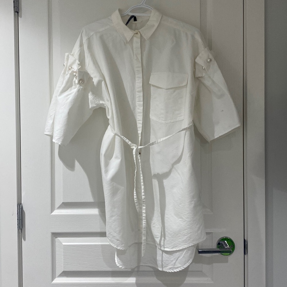 Mother of Pearl Mini Shirt Dress